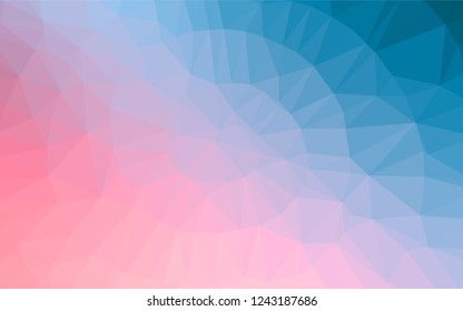 Light Blue, Red vector abstract polygonal cover. A sample with polygonal shapes. Brand new design for your business.