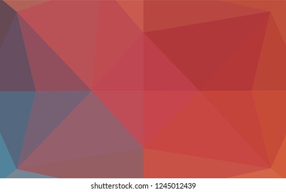 Light Blue, Red vector abstract polygonal cover. A sample with polygonal shapes. The textured pattern can be used for background.