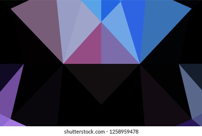 Light Blue, Red vector abstract polygonal texture. Brand new colored illustration in blurry style with gradient. The polygonal design can be used for your web site.