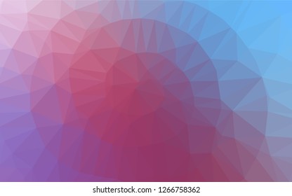 Light Blue, Red vector abstract mosaic pattern. Creative geometric illustration in Origami style with gradient. The completely new template can be used for your brand book.