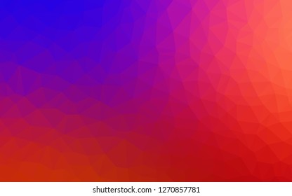 Light Blue, Red vector abstract polygonal background. Colorful illustration in polygonal style with gradient. Triangular pattern for your design.