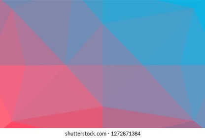 Light Blue, Red vector abstract mosaic pattern. A vague abstract illustration with gradient. The completely new template can be used for your brand book.