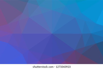 Light Blue, Red vector abstract mosaic pattern. Triangular geometric sample with gradient.  The completely new template can be used for your brand book.