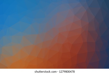 Light Blue, Red vector abstract polygonal cover. A sample with polygonal shapes. Completely new design for your business.