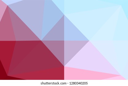 Light Blue, Red vector abstract polygonal texture. Modern geometrical abstract illustration with gradient. The completely new template can be used for your brand book.