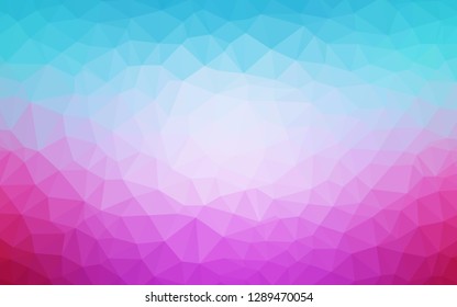 Light Blue, Red vector abstract polygonal pattern. Glitter abstract illustration with an elegant triangles. Pattern for a brand book's backdrop.