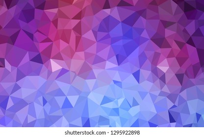 Light Blue, Red vector abstract polygonal pattern. Colorful illustration in polygonal style with gradient. Pattern for a brand book's backdrop.