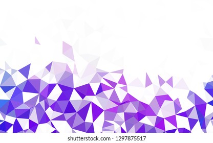 Light Blue, Red vector abstract mosaic pattern. Geometric illustration in Origami style with gradient.  Brand new design for your business.