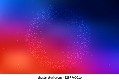 Light Blue, Red vector abstract bright texture. New colored illustration in blur style with gradient. New design for your business.
