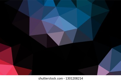 Light Blue, Red vector abstract mosaic pattern. Geometric illustration in Origami style with gradient.  The completely new template can be used for your brand book.