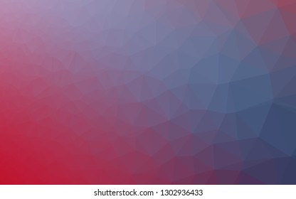 Light Blue, Red vector abstract mosaic pattern. Shining illustration, which consist of triangles. Elegant pattern for a brand book.