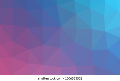 Light Blue, Red vector abstract mosaic background. Geometric illustration in Origami style with gradient. Completely new template for your business design.