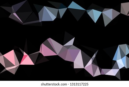 Light Blue, Red vector abstract mosaic pattern. Creative illustration in halftone style with gradient. The best triangular design for your business.