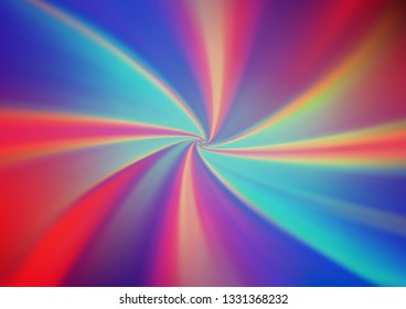 Light Blue, Red vector abstract bright template. Creative illustration in halftone style with gradient. The best blurred design for your business.