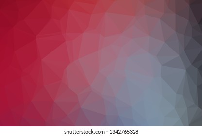 Light Blue, Red vector abstract mosaic backdrop. Modern geometrical abstract illustration with gradient. Template for your brand book.