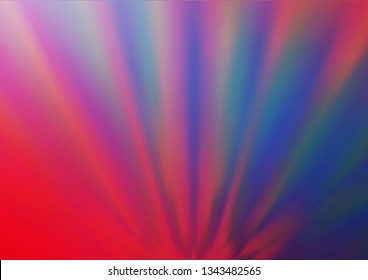 Light Blue, Red vector abstract bright background. Colorful illustration in blurry style with gradient. The elegant pattern for brand book.