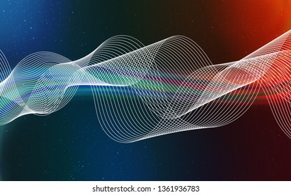 Light Blue, Red vector abstract blurred background. An elegant bright illustration with gradient. New style for your business design.