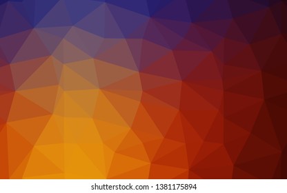 Light Blue, Red vector abstract mosaic background. Creative illustration in halftone style with gradient. Completely new design for your business.