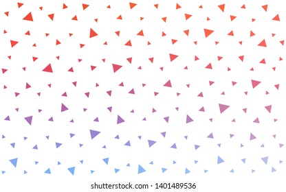 Light Blue, Red vector  abstract mosaic background. Shining colorful illustration with triangles. A new texture for your web site.