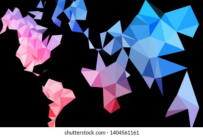 Light Blue, Red vector abstract mosaic pattern. An elegant bright illustration with gradient. Textured pattern for background.