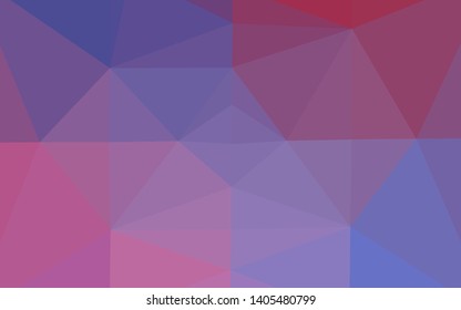 Light Blue, Red vector abstract polygonal cover. Shining colored illustration in a Brand new style. Textured pattern for background.