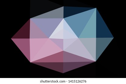 Light Blue, Red vector abstract mosaic pattern. A completely new color illustration in a vague style. New texture for your design.