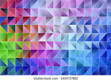 Light Blue, Red vector abstract polygonal pattern. A sample with polygonal shapes. New template for your brand book.