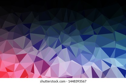 Light Blue, Red vector abstract mosaic background. A vague abstract illustration with gradient. Textured pattern for background.