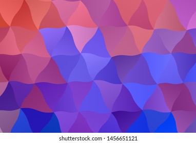 Light Blue, Red vector abstract mosaic backdrop. Colorful abstract illustration with triangles. Pattern for a brand book's backdrop.