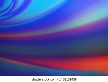 Light Blue, Red vector abstract template. Colorful abstract illustration with gradient. The template can be used for your brand book.