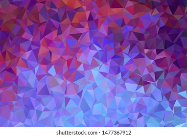 Light Blue, Red vector abstract polygonal template. Creative geometric illustration in Origami style with gradient. Brand new style for your business design.