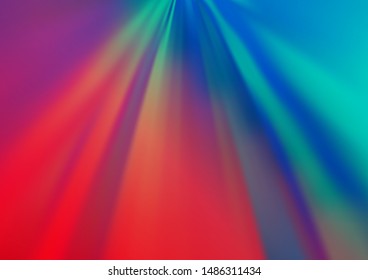 Light Blue, Red vector abstract bright background. Colorful illustration in blurry style with gradient. Brand new style for your business design.