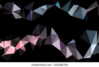 Light Blue, Red vector abstract mosaic background. Colorful illustration in Origami style with gradient.  New texture for your design.