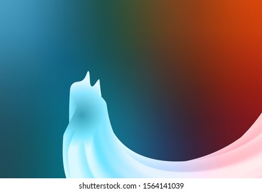 Light Blue, Red vector abstract bright texture. Abstract colorful illustration with gradient. Background for designs.