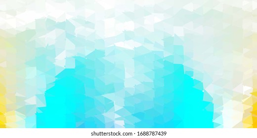 Abstrakte, hellblaue, rote Vektorillustration-Dreieck-Vorlage. Dekorative farbige Illustration mit abstrakten Dreiecken. Hintergrund für Mobiltelefone.