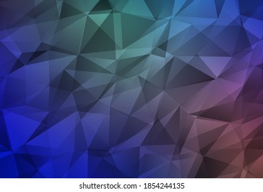 Azul claro, Rector rojo patrón poligonal abstracto. Ilustración abstracta poligonal con gradiente. Nuevo estilo para su diseño de negocio.