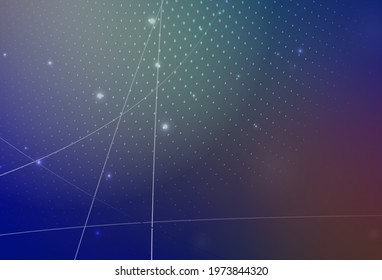 Light Blue, Red vector Abstract illustration with colored bubbles in nature style. Glitter abstract illustration with blurred drops of rain. Base for booklets, leaflets