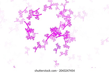 Light Blue, Red vector abstract background with branches. Sketchy doodles on white background. Hand painted design for web, leaflets.