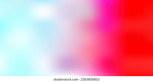 Light blue, red vector abstract blur background. Shining colorful blur illustration in abstract style. Best choice for your design.