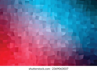 Diseño poligonal abstracto del vector rojo, azul claro. Ilustración abstracta colorida con gradiente. Patrón elegante para un libro de marca.