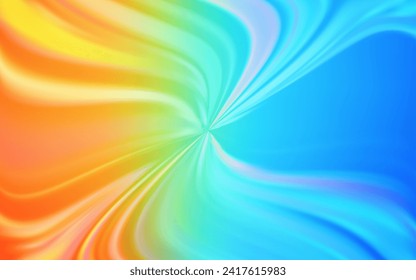 Azul claro, diseño abstracto vectorial rojo borroso. Una elegante ilustración brillante con gradiente. Marco elegante para un libro de marca.