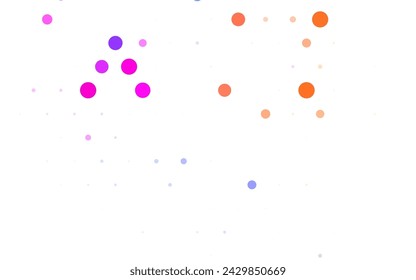 Light Blue, Red vector Abstract illustration with colored bubbles in nature style. Illustration with set of shining colorful abstract circles. Modern template for landing page.