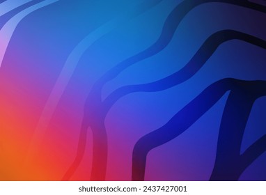 Light Blue, Red vector abstract layout. Glitter abstract illustration with gradient design. New style for your business design.