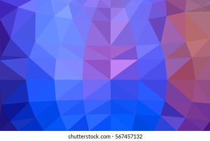 Light Blue Red vector abstract textured polygonal background. Blurry triangle design. Pattern can be used for background.