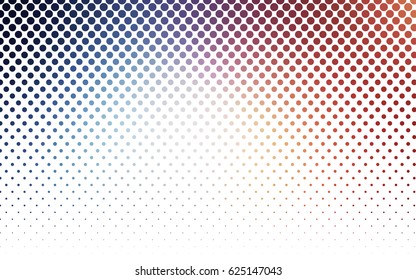 Light Blue, Red vector abstract pattern with circles. Geometry template for your business design. Background with colored spheres.