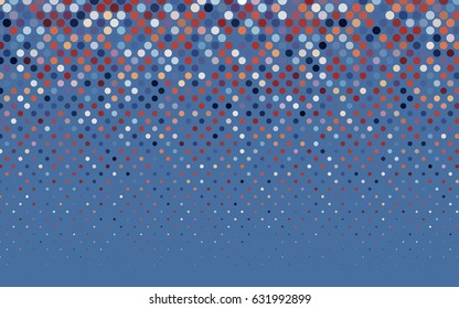 Light Blue, Red vector abstract pattern with circles. Geometry template for your business design. Background with colored spheres.
