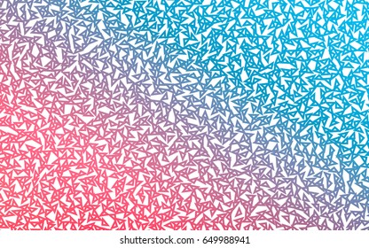 Light Blue, Red vector abstract colorful background, which consist of triangles. Pattern with colored triangles on white background.