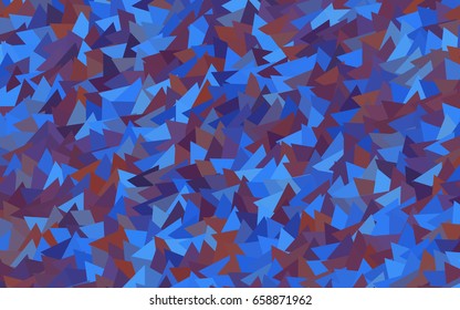 Light Blue, Red vector abstract colorful background, which consist of triangles. Pattern with colored triangles on white background.