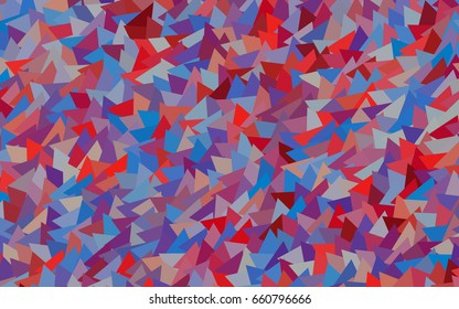 Light Blue, Red vector abstract colorful background, which consist of triangles. Pattern with colored triangles on white background.