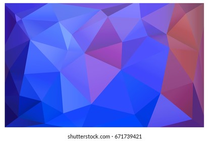 Light Blue, Red vector abstract textured polygonal background. Blurry triangle design. Pattern can be used for background.